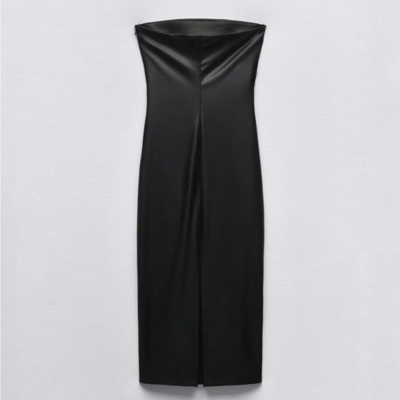 Zara faux leather dress NEW - Picture 3 of 7